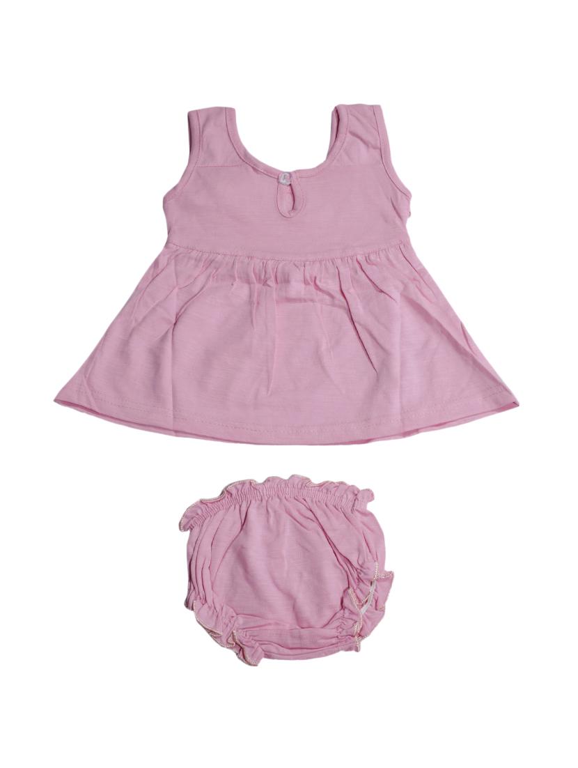 pink cotton blend frock - 17470302 - Zoom Image - 2