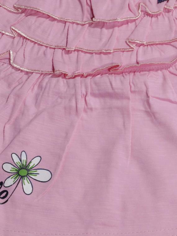 pink cotton blend frock - 17470302 - Zoom Image - 3