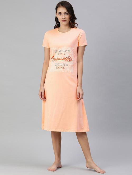 round neck graphic sleepshirt - 17470415 - Standard Image - 1