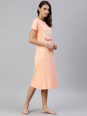 round neck graphic sleepshirt - 17470415 - Standard Image - 2