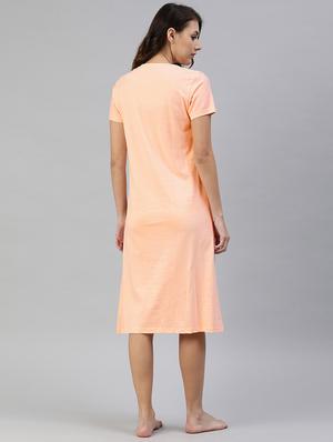 round neck graphic sleepshirt - 17470415 - Standard Image - 3