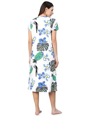 round neck tropical sleepshirt - 17470425 - Standard Image - 3