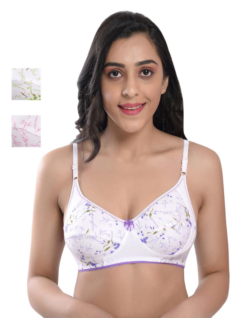 set of 3 cotton t-shirt bra - 17470479 - Zoom Image - 1