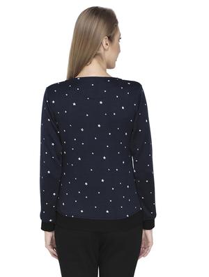 round neck printed jacket - 17470492 - Standard Image - 2
