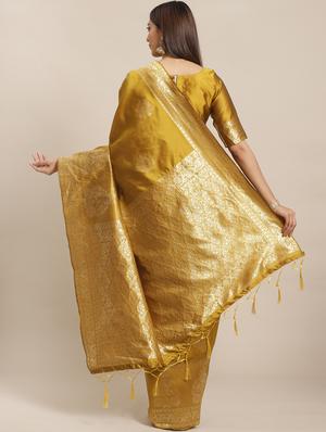 self design banarasi saree with blouse - 17470494 - Standard Image - 2