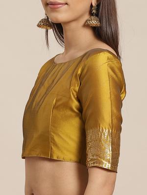 self design banarasi saree with blouse - 17470494 - Standard Image - 3