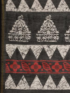geometric printed saree with blouse - 17470501 - Standard Image - 4