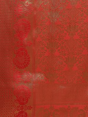 ethnic motifs banarasi saree with blouse - 17470518 - Standard Image - 4