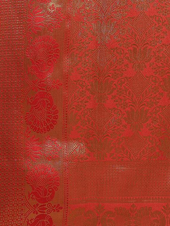 ethnic motifs banarasi saree with blouse - 17470518 - Zoom Image - 4