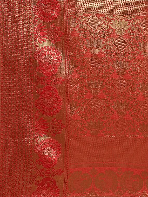 ethnic motifs banarasi saree with blouse - 17470519 - Zoom Image - 4