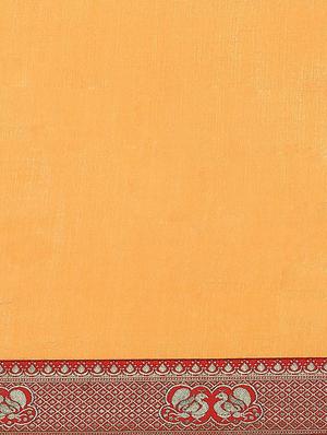 solid bordered saree with blouse - 17470529 - Standard Image - 4