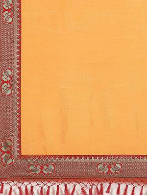 solid bordered saree with blouse - 17470529 - Standard Image - 5