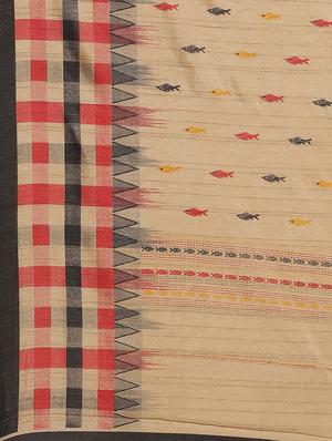 striped printed saree with blouse - 17470551 - Standard Image - 4