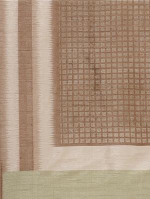 stripe printed saree with blouse - 17470555 - Standard Image - 4