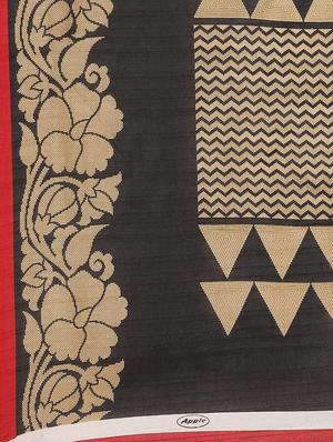 floral printed saree with blouse - 17470559 - Standard Image - 4