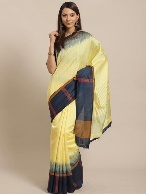 stripe printed saree with blouse - 17470569 - Standard Image - 1