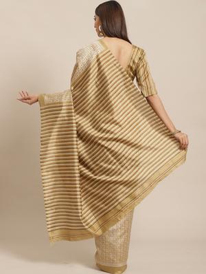 abstract printed saree with blouse - 17470574 - Standard Image - 2