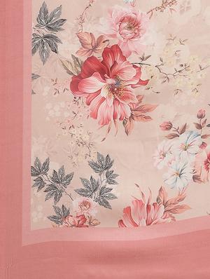 floral printed saree with blouse - 17470581 - Standard Image - 4