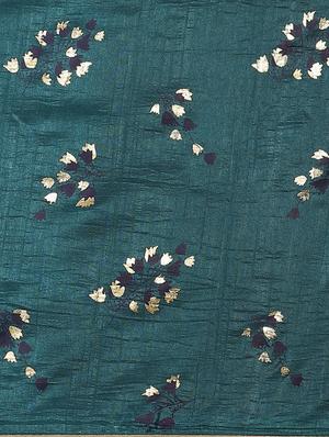 floral printed saree with blouse - 17470587 - Standard Image - 4