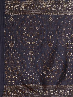 floral printed saree with blouse - 17470615 - Standard Image - 4