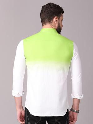 green ombre casual shirt - 17470697 - Standard Image - 3