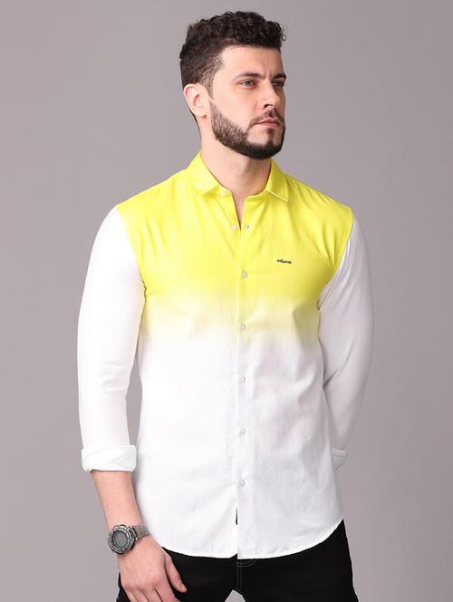 yellow ombre casual shirt - 17470698 - Standard Image - 1