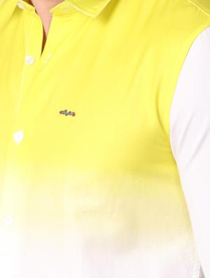 yellow ombre casual shirt - 17470698 - Standard Image - 5