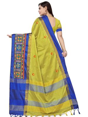 self design embroidered saree with blouse - 17470774 - Standard Image - 2