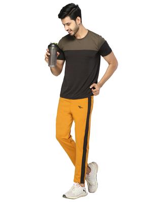 mustard side striped full length track pant - 17470800 - Standard Image - 4