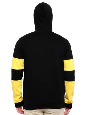 black color block cut & sew sweatshirt - 17470802 - Standard Image - 3