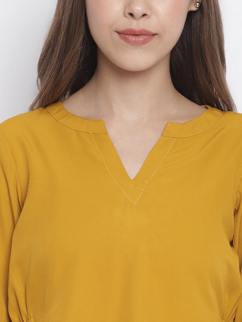 notch neck solid top - 17470804 - Zoom Image - 5