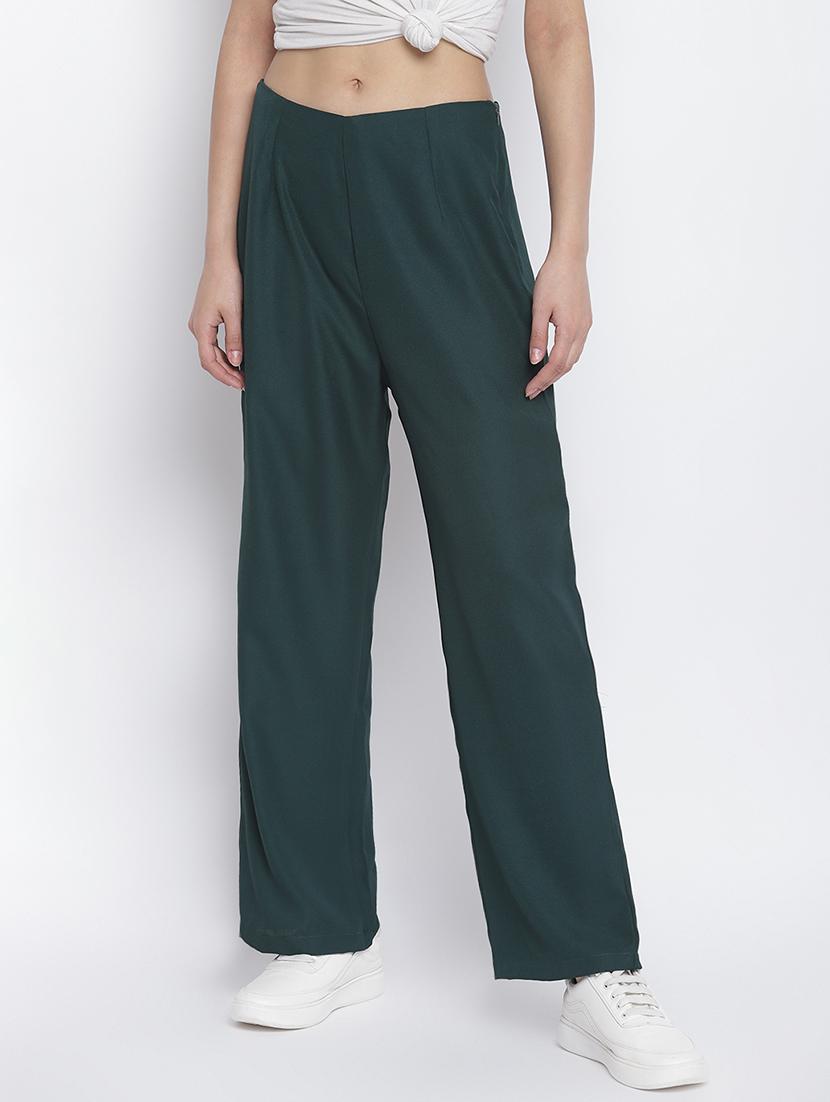 mid rise solid palazzo - 17470810 - Zoom Image - 1