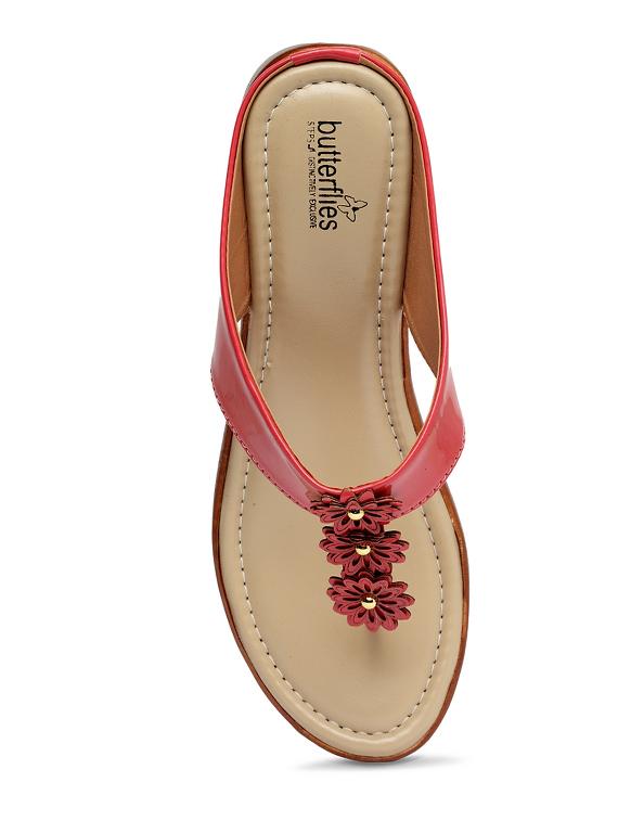 butterflies steps wedges for women's & girl's -3 (uk) - 17470873 - Zoom Image - 4