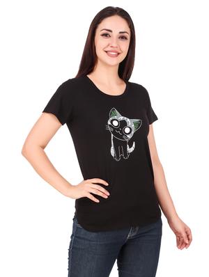 round neck quirky tee - 17471206 - Standard Image - 2