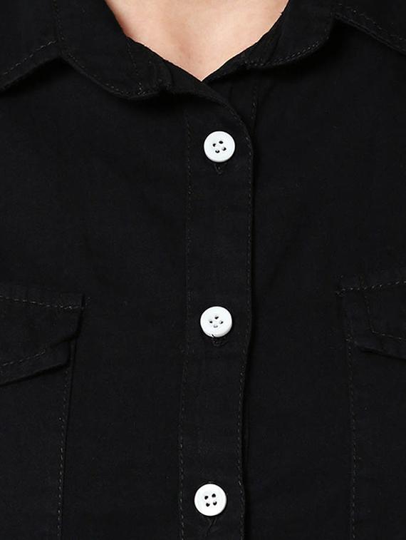 bell sleeved denim jacket - 17471253 - Zoom Image - 5