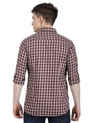 grey checkered casual shirt - 17471308 - Standard Image - 3