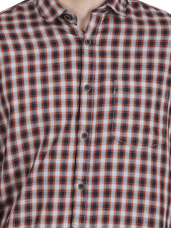 grey checkered casual shirt - 17471308 - Zoom Image - 5