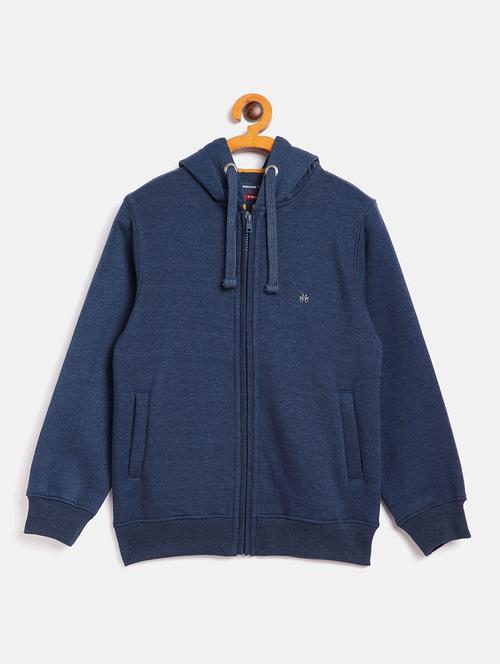 blue poly cotton sweatshirt - 17471335 - Standard Image - 1