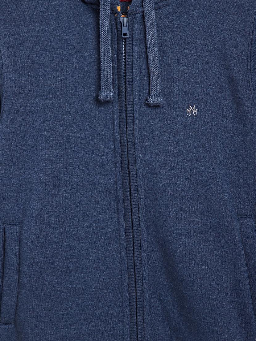 blue poly cotton sweatshirt - 17471335 - Zoom Image - 3