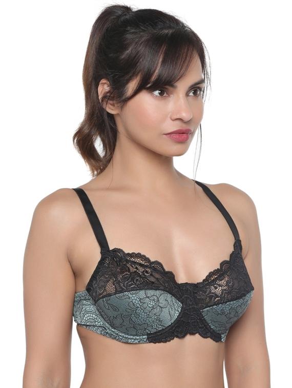 lace detail t-shirt bra - 17471884 - Zoom Image - 2