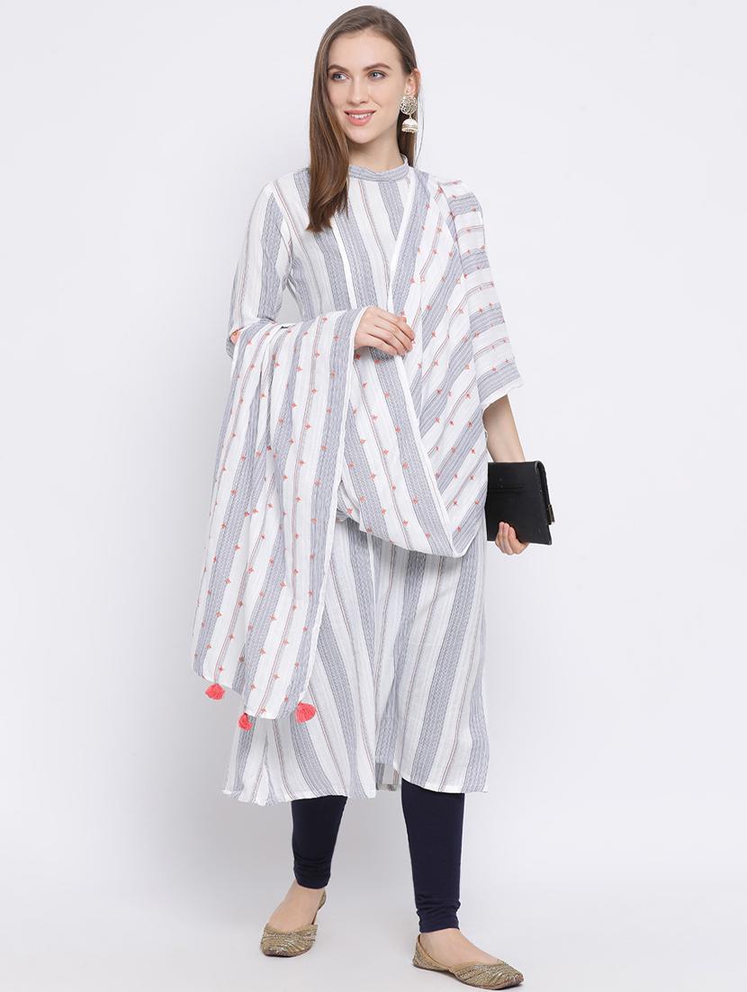 striped a-line kurta - 17471967 - Zoom Image - 5