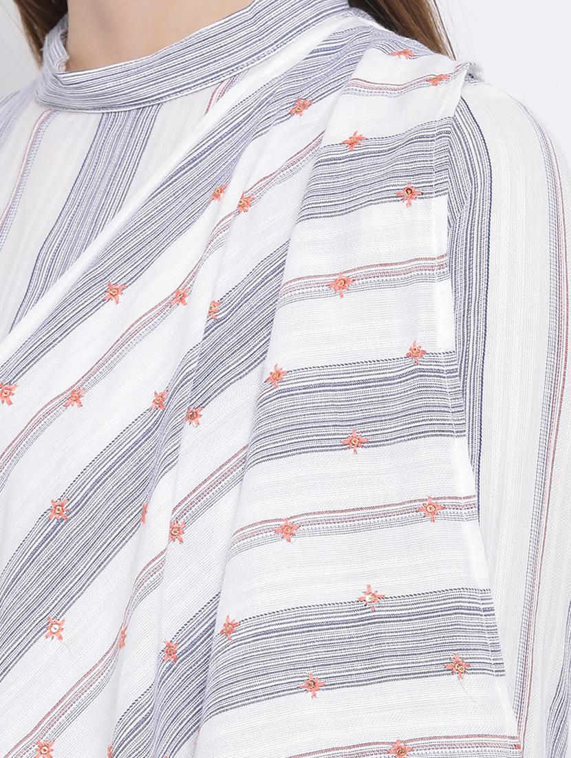 striped a-line kurta - 17471967 - Zoom Image - 6