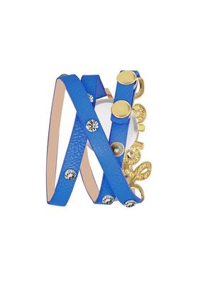 blue diamond studded love attractive bracelet watch for girls women watch analog watch - for girls - 17472047 - Standard Image - 3