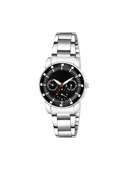 blue 820 steel stylish strap with attractive eye catchy sea green dial professional and casual wearb analog watch - for girls - 17472050 - Standard Image - 1