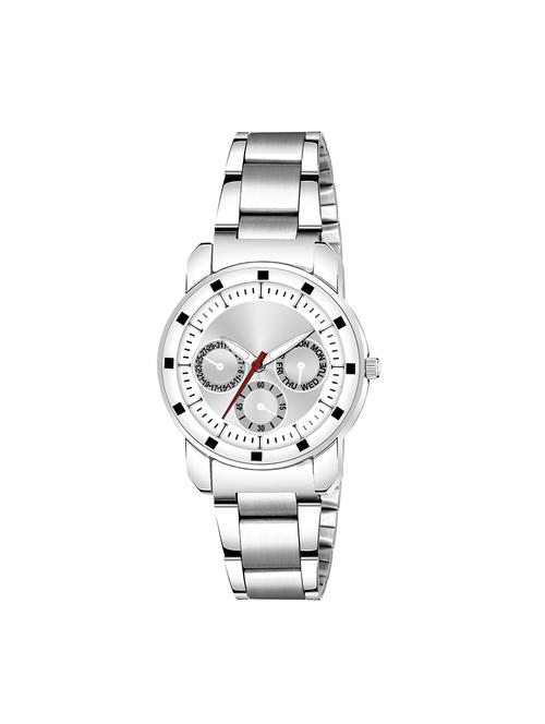 blue 820 steel stylish strap with attractive eye catchy sea green dial professional and casual wearb analog watch - for girls - 17472051 - Standard Image - 1