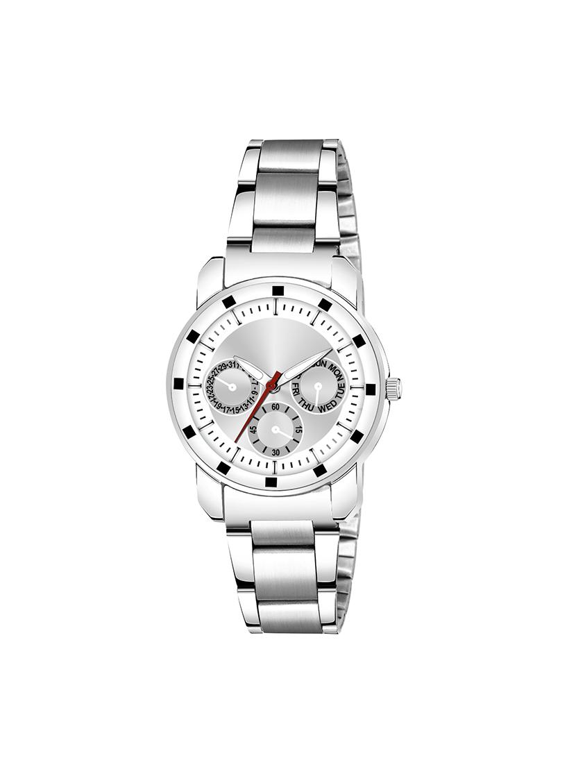 blue 820 steel stylish strap with attractive eye catchy sea green dial professional and casual wearb analog watch - for girls - 17472051 - Zoom Image - 1