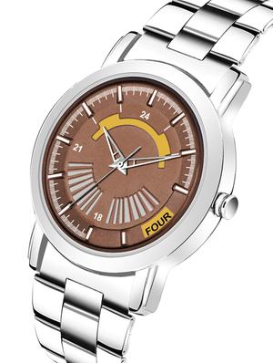 black 101 steel stylish strap with attractive eye catchy black dial professional and casual wear analog watch - for girls - 17472057 - Standard Image - 2