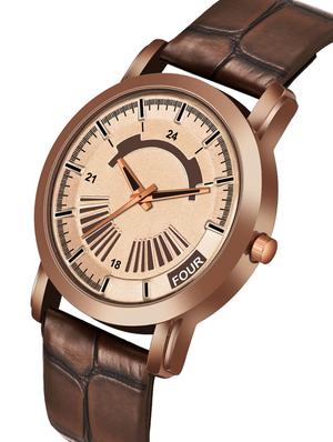 brown 102 steel stylish strap with attractive eye catchy brown dial professional and casual wear analog watch - for girls - 17472058 - Standard Image - 2