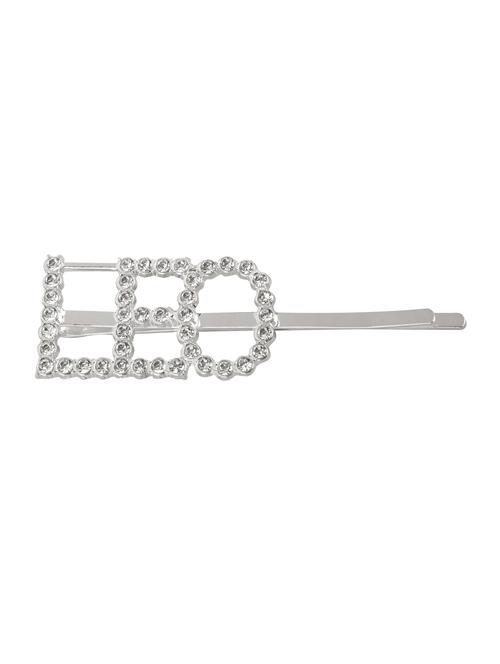 silver metal hair clip pin - 17472266 - Standard Image - 1