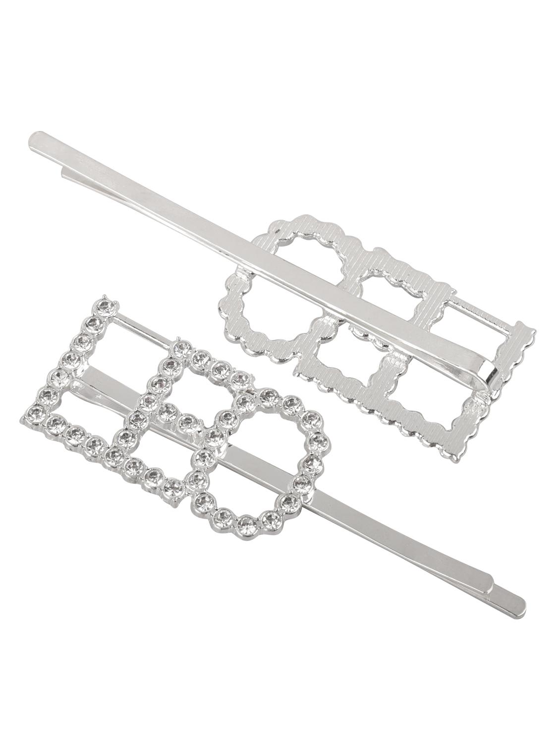 silver metal hair clip pin - 17472266 - Zoom Image - 2
